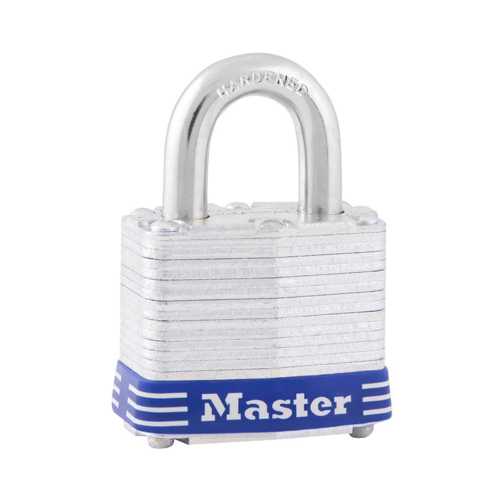 Master Lock 3D Outdoor Vorhängeschloss mit Schlüssel, 1 Packung, Silber 3/4" shackle, 3/4" shackle