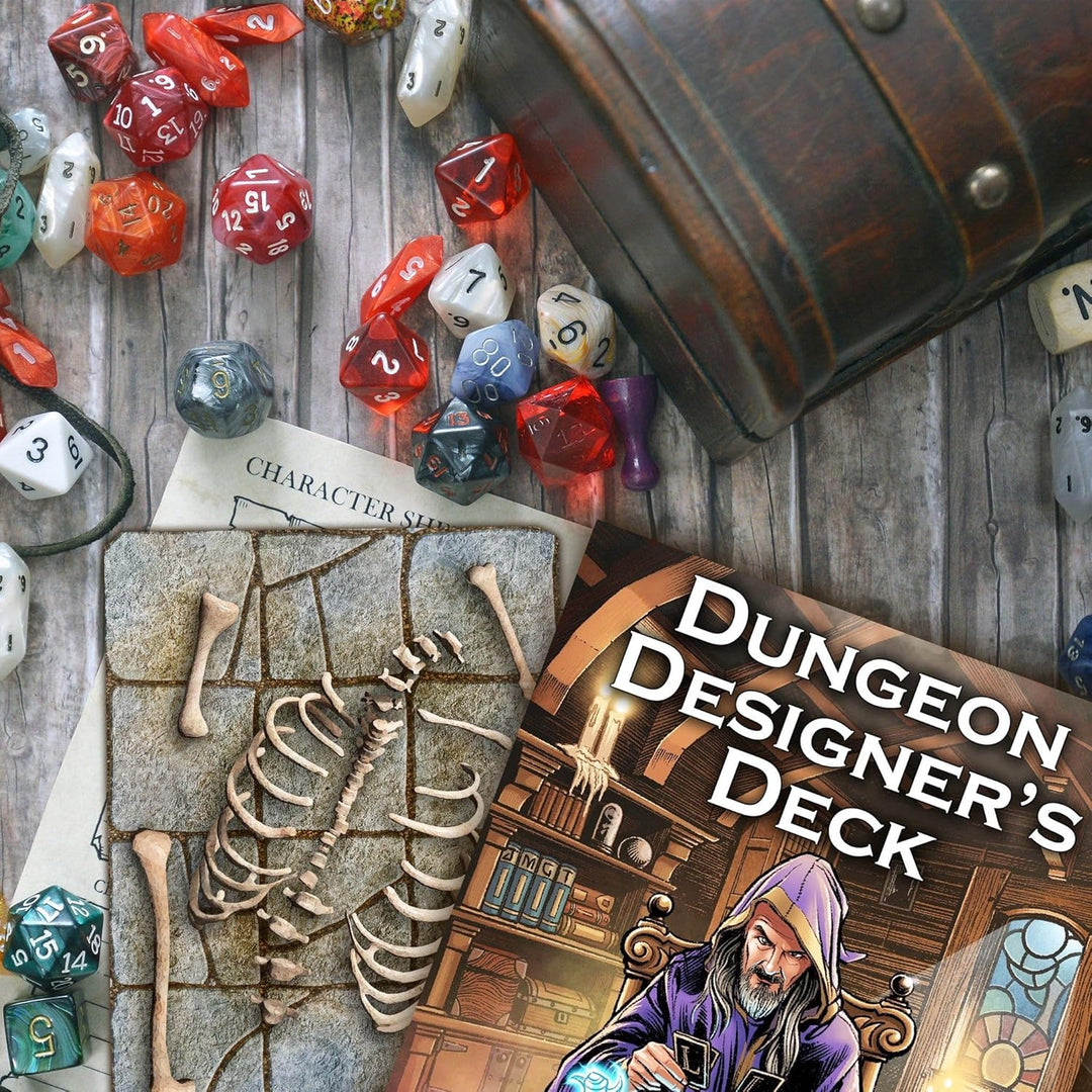 Loke Battlemats | Dungeon Designer's Deck | 100 Cards to Level Up Your Dungeon Game | RPG Accessoire