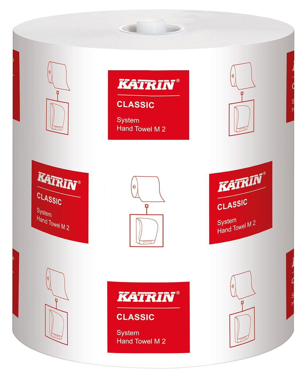 Katrin 460102 Classic System M2 Handtuchrolle, 2-lagig (6-er Pack) 6 stück (1er Pack) Single, 6 stüc