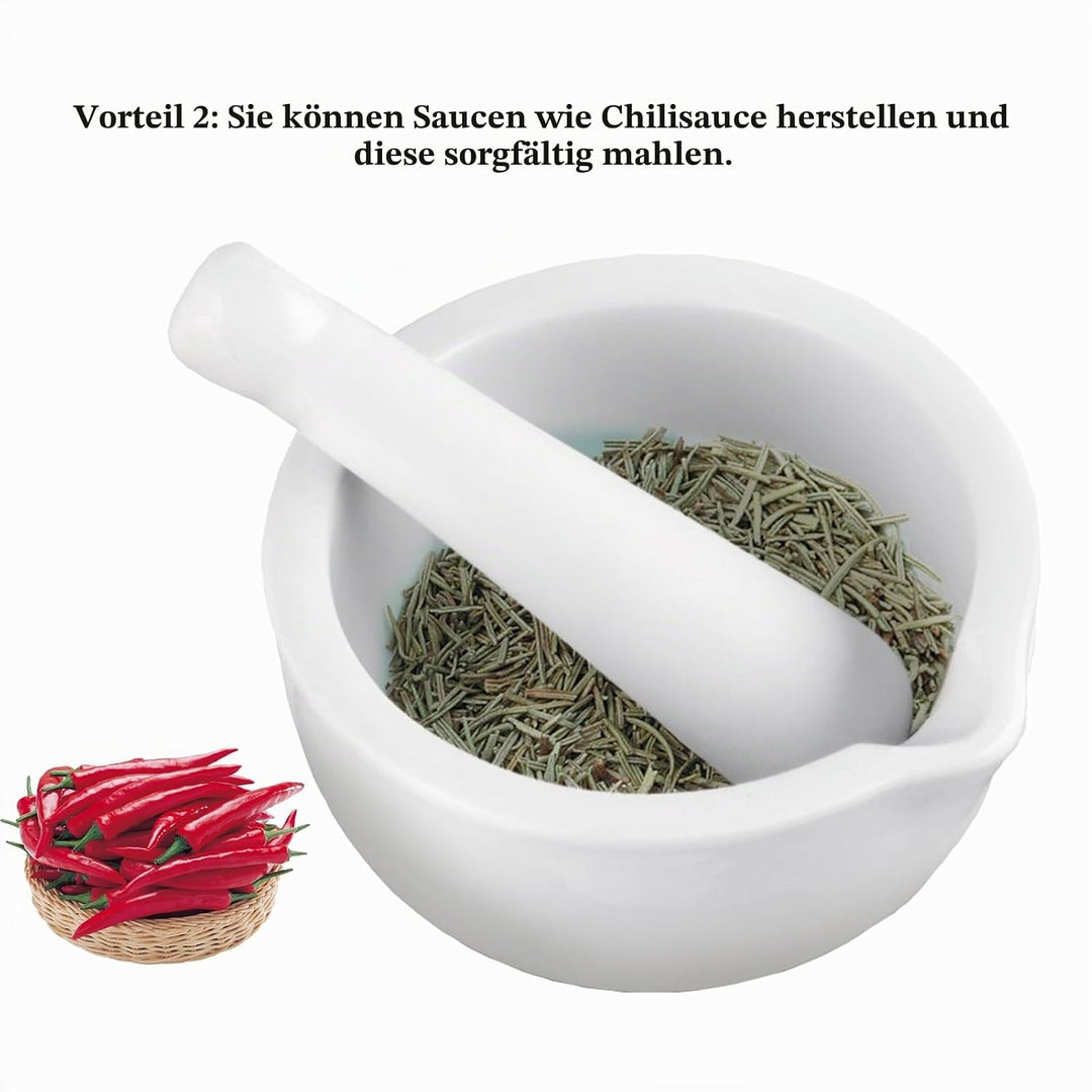 DeJivsin Mörser mit Stössel Klein, Mörser und Stössel set 10 cm, Mörser mit Stössel für Gewürze, Nüs