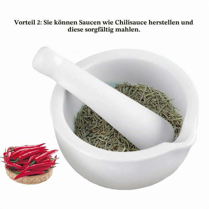DeJivsin Mörser mit Stössel Klein, Mörser und Stössel set 10 cm, Mörser mit Stössel für Gewürze, Nüs