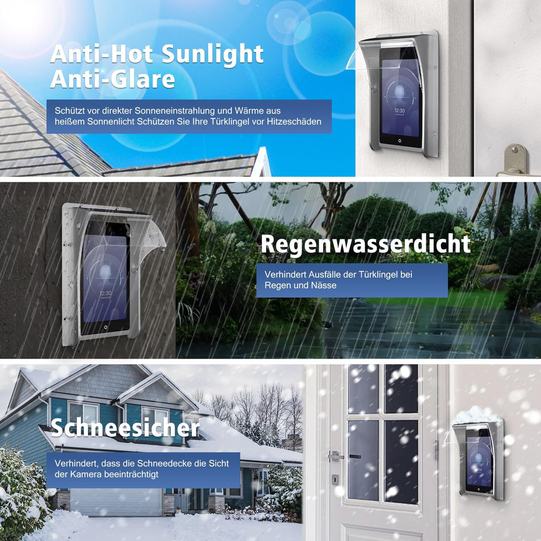 Türsprechanlage Regenschutz, Kompatibel für Ring Video Doorbell/Klingel/Codeschloss/Keypad/gegenspre