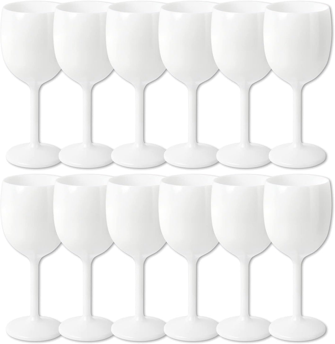 Schramm® Mehrweg Weingläser in weiss wählbar 6, 12, 24 oder 48 Stück Champagner Glas Sektflöten Sekt