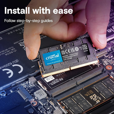 Crucial RAM 32GB DDR5 4800MHz CL40 Laptop-Speicher CT32G48C40S5 32GB 4800MHz, 32GB 4800MHz