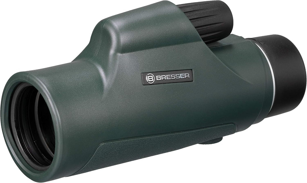Bresser 10x42 Monokular Wasserdicht, Dachkant Optik, Robuste Gummiarmierung, Mehrschichtvergütung, i