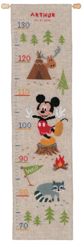 Vervaco Messlatte Disney Woodys Abenteuer, Zählmuster Zählmusterpackung, Baumwolle, Mehrfarbig, 18 x