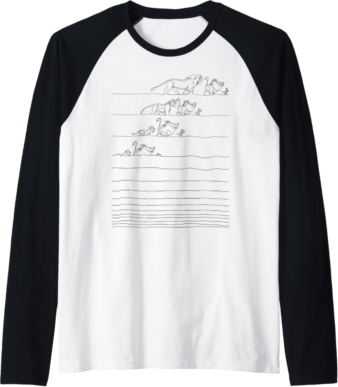 Disney Lion King Hakuna Matata Line Art Raglan