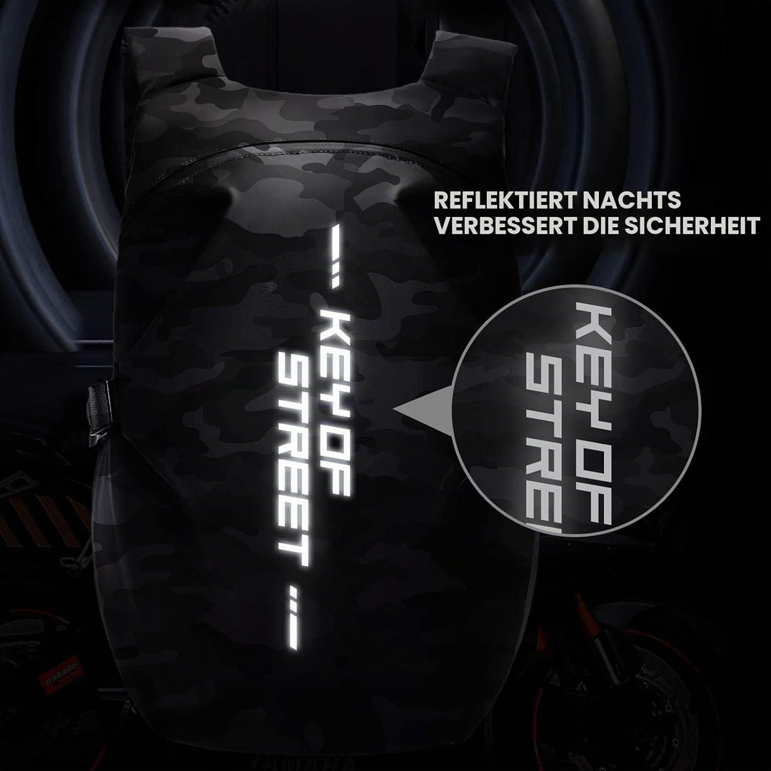 Motorradrucksäcke für Herren, wasserdichter Helmrucksack, Motorradzubehör, Laptoptaschen, Reiserucks