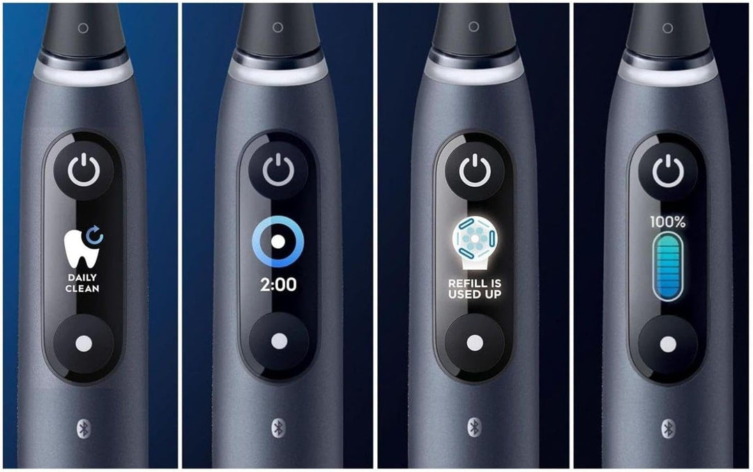 Oral-B iO Series 8 Elektrische Zahnbürste/Electric Toothbrush, 2 Aufsteckbürsten, 6 Putzmodi für Zah