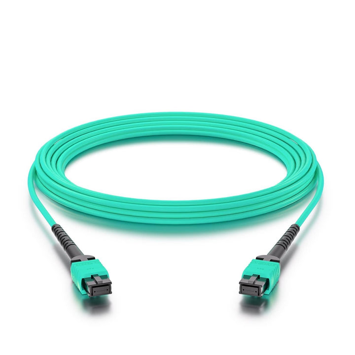 10Gtek® Fiber Patch Cable - MPO to MPO OM3 Multimode Fiber Jumper Patch Cord, 8-core Fiber for QSFP+
