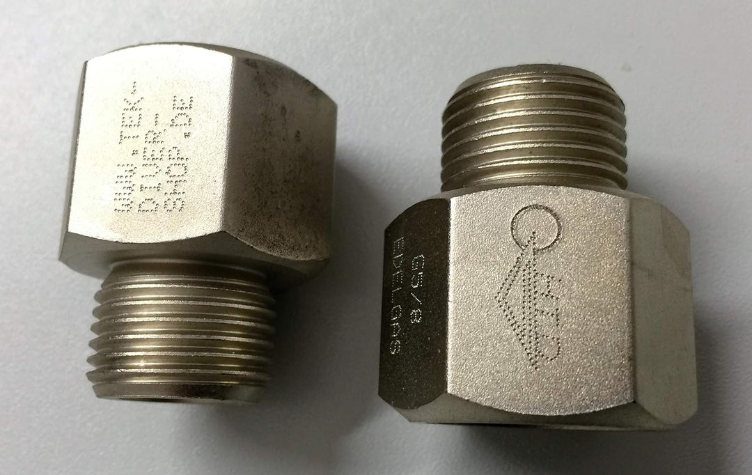 HTD Gewindeadapter Druckluft G 5/8" Innengewinde - Edelgas W 21.8 Aussengewinde