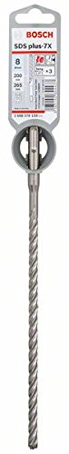 Bosch Professional Hammerbohrer SDS Plus-7X (für Beton und Mauerwerk, 8 x 200 x 265 mm, Zubehör Bohr