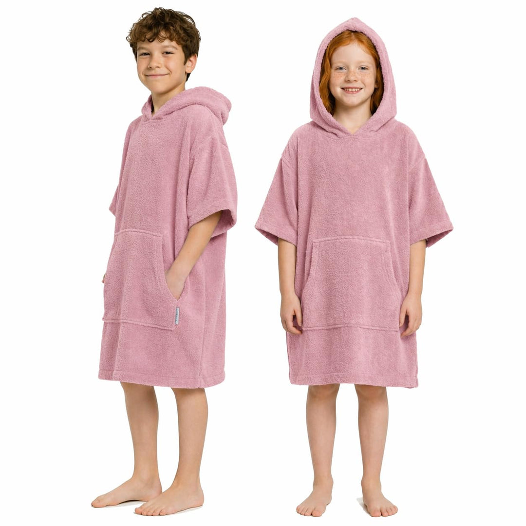CalmyBEACH Frottee Badeponcho Mädchen Jungen - Kinder Surf Poncho 100% Baumwolle Strandponcho Handtu