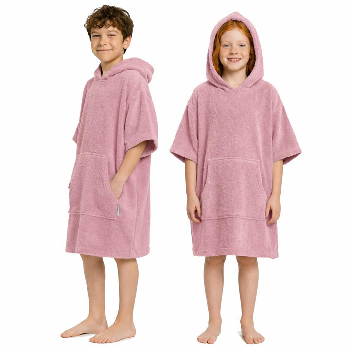 CalmyBEACH Frottee Badeponcho Mädchen Jungen - Kinder Surf Poncho 100% Baumwolle Strandponcho Handtu