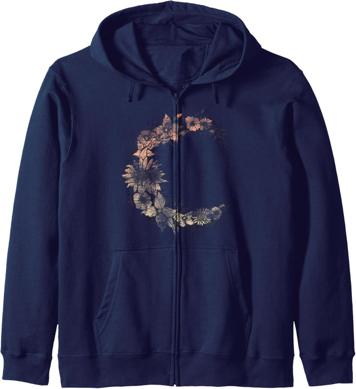 Trendy Sun Flower Moon Beams Kapuzenjacke