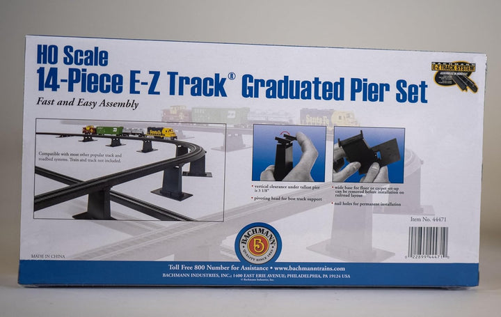 Bachmann Züge 14 PC. E-Z Track Graduated Pier Set