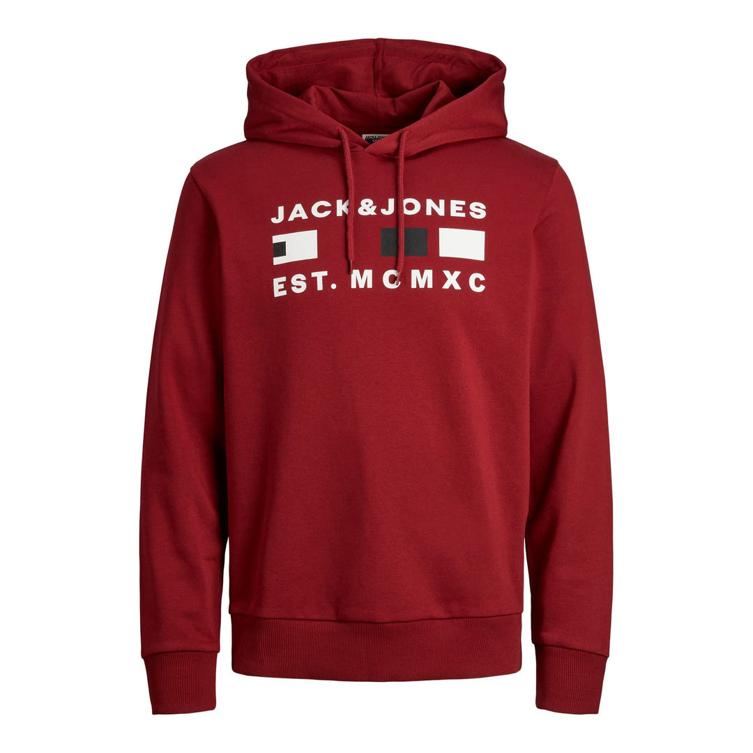 JACK & JONES Herren Jcofreddie Sweat Hood FST Hooded Sweatshirt S Biking Red, S Biking Red