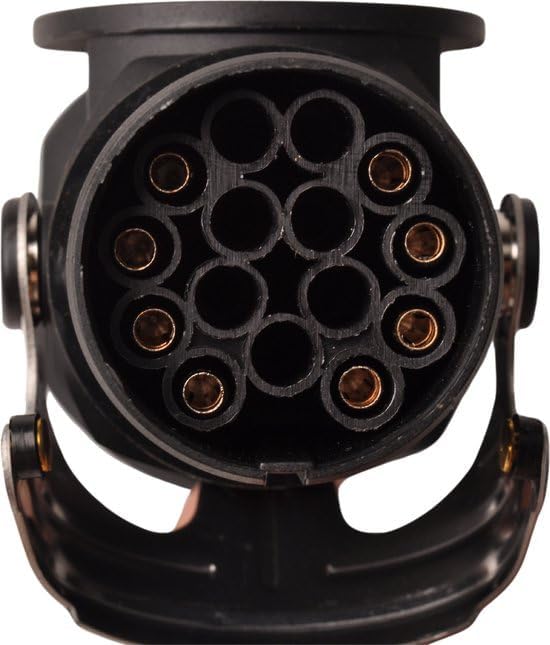 Spannungswandler 7P 12V auf 15P 24V | Adapter für Anhänger 7P/12V ISO1724 auf Fahrzeug 15P/24V ISO12