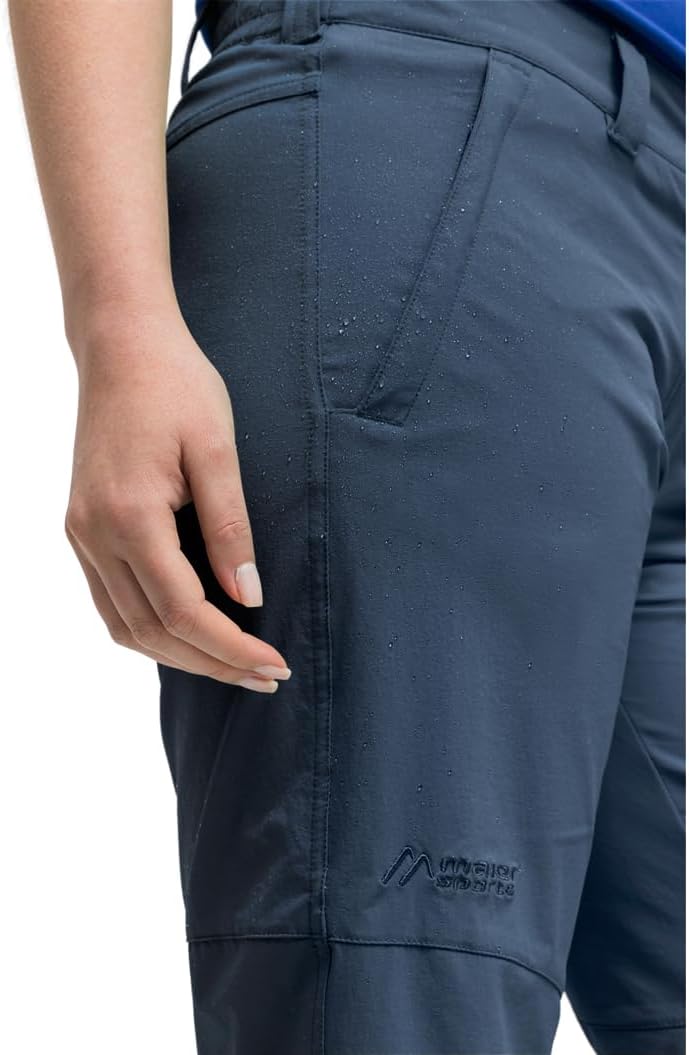 Maier Sports Lawa, Kurze Damen Wanderhose, Wasserabweisende Bermuda für Trekking und Hiking, PFC-fre