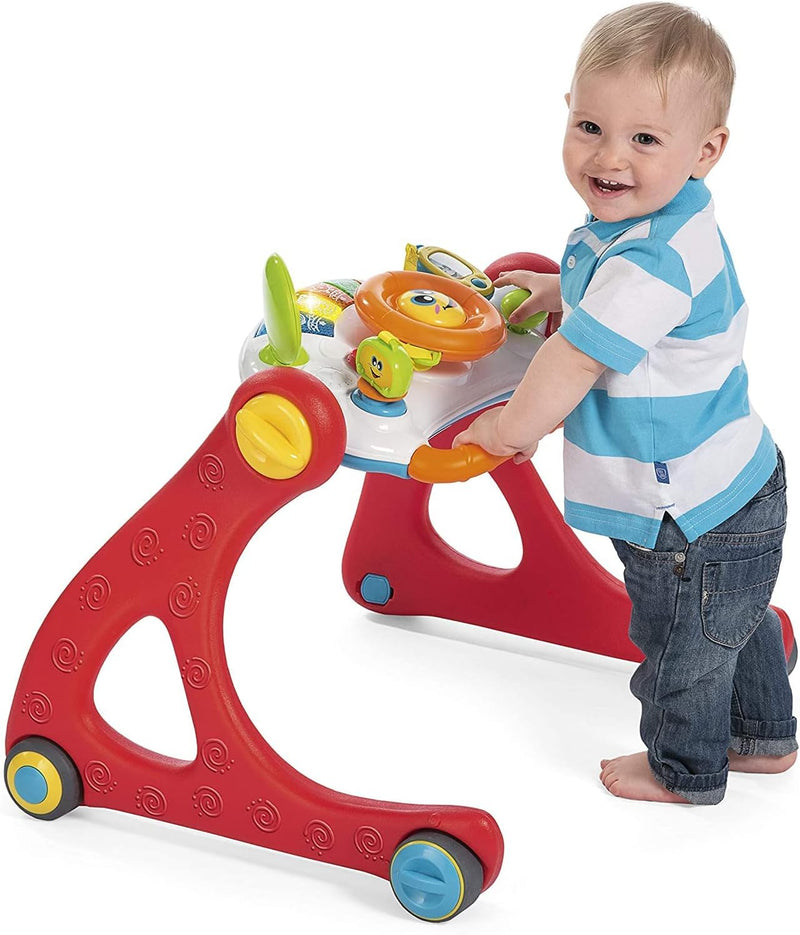 Chicco Grow and Walk 4in1 Baby Aktivitäts Spielzeug und Lauflernhilfe, Lernspielzeug mit manuellen A