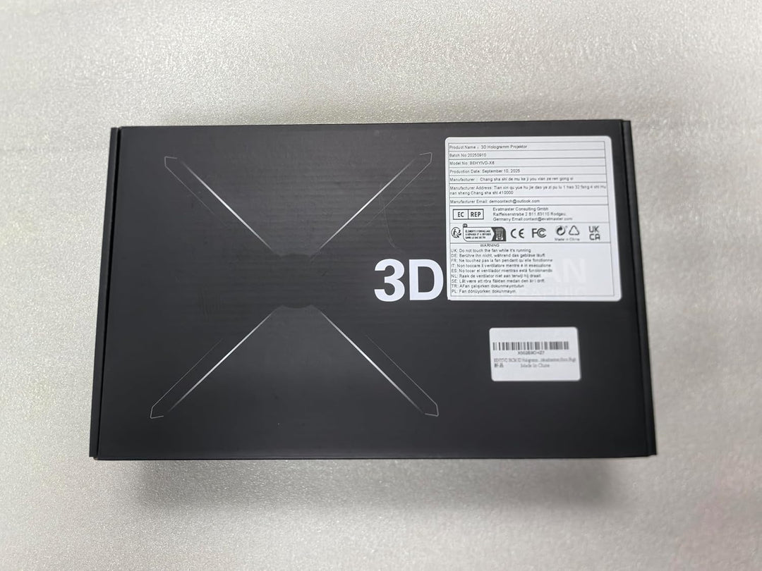 56CM 3D Hologramm Projektor mit WiFi und Bluetooth,3D Hologramm Fan mit 624 LEDs und 2200 cd/m² und