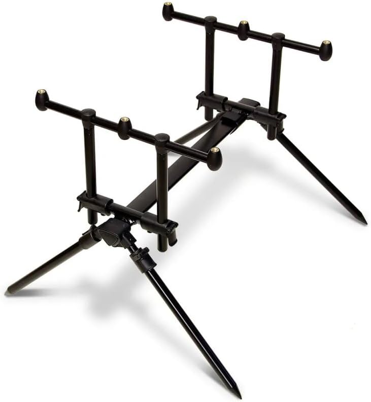 Rod Pod Alu Rutenständer für 3 Angelruten Karpfen Rutenhalter mit Tasche