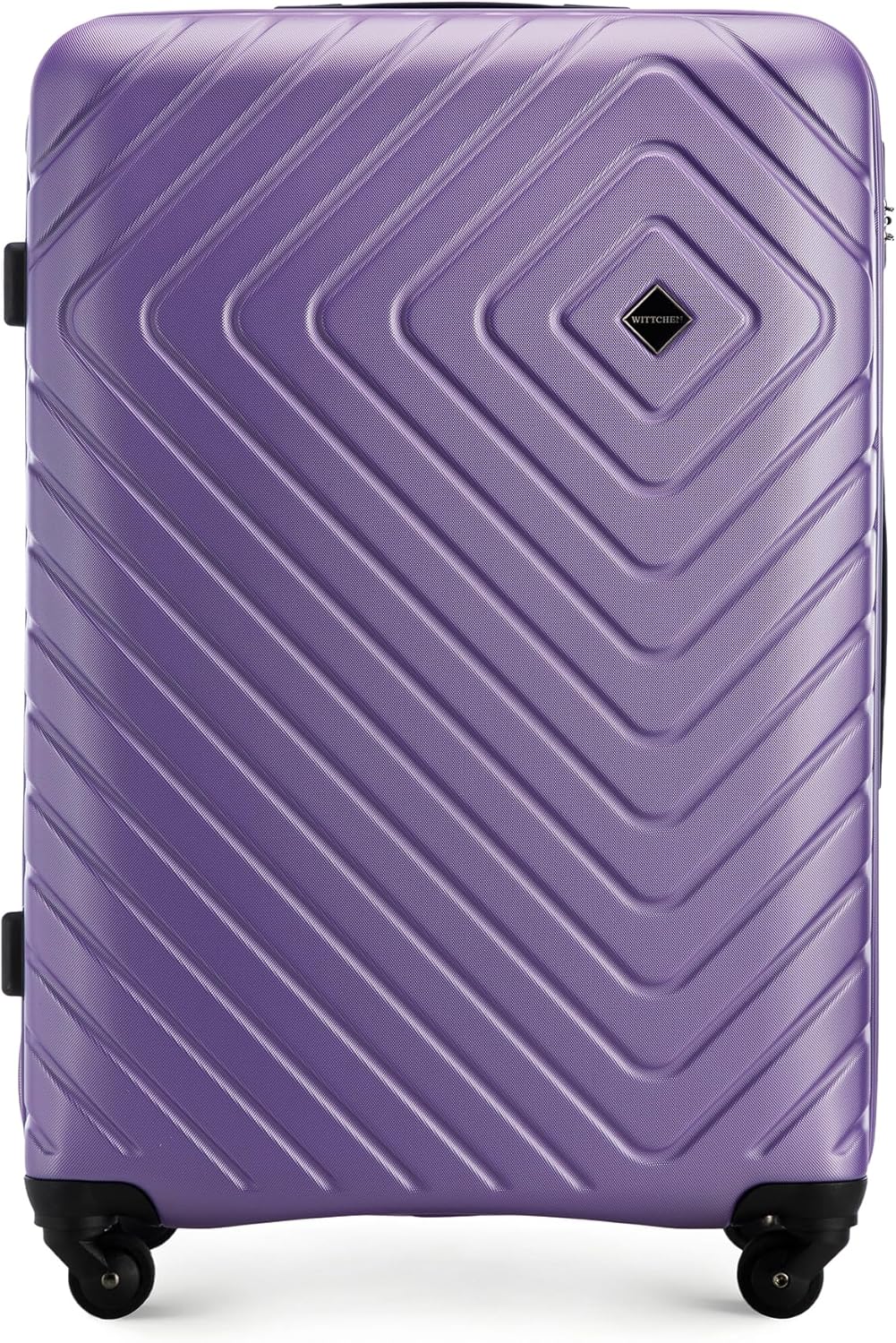 WITTCHEN Cube line Grosser Koffer ABS Mit Geometrischer Prägung 4 Lenkrollen Teleskopgriff Kombinati