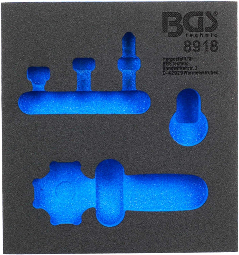 BGS 8918 | Werkstattwageneinlage 1/6: Bördelgerät | SAE und DIN 4,75 mm (3/16"), SAE und DIN 4,75 mm