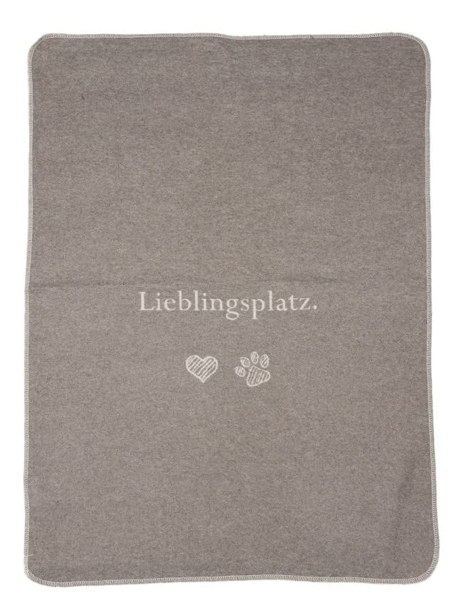 David Fussenegger Katzendecke 'Lieblingsplatz' 70 x 90 cm Rauch - Beige