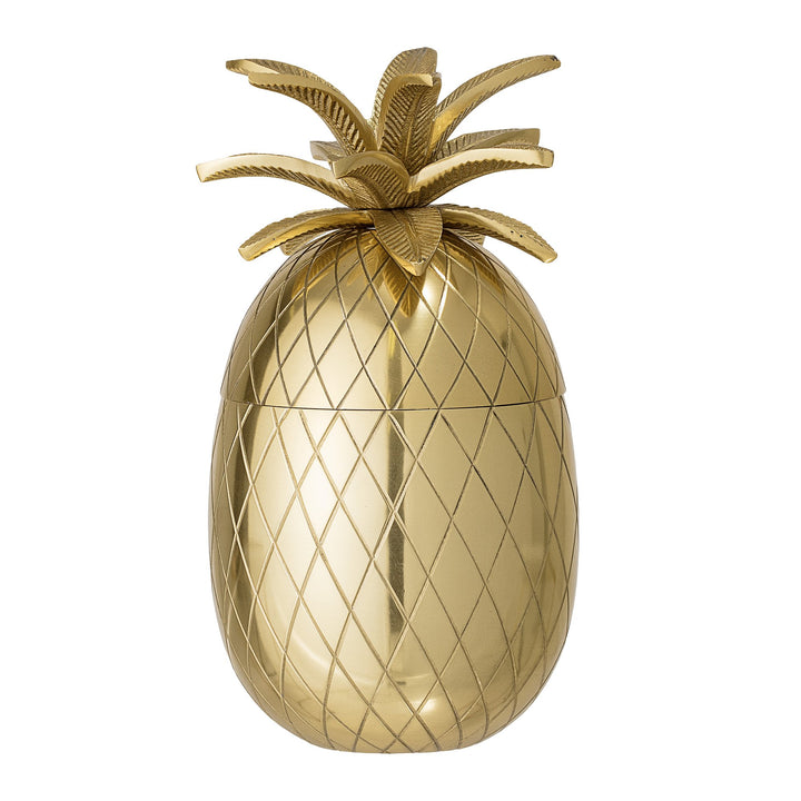Bloomingville Eisbehälter Ananas, goldfarben, Aluminium Single, Single