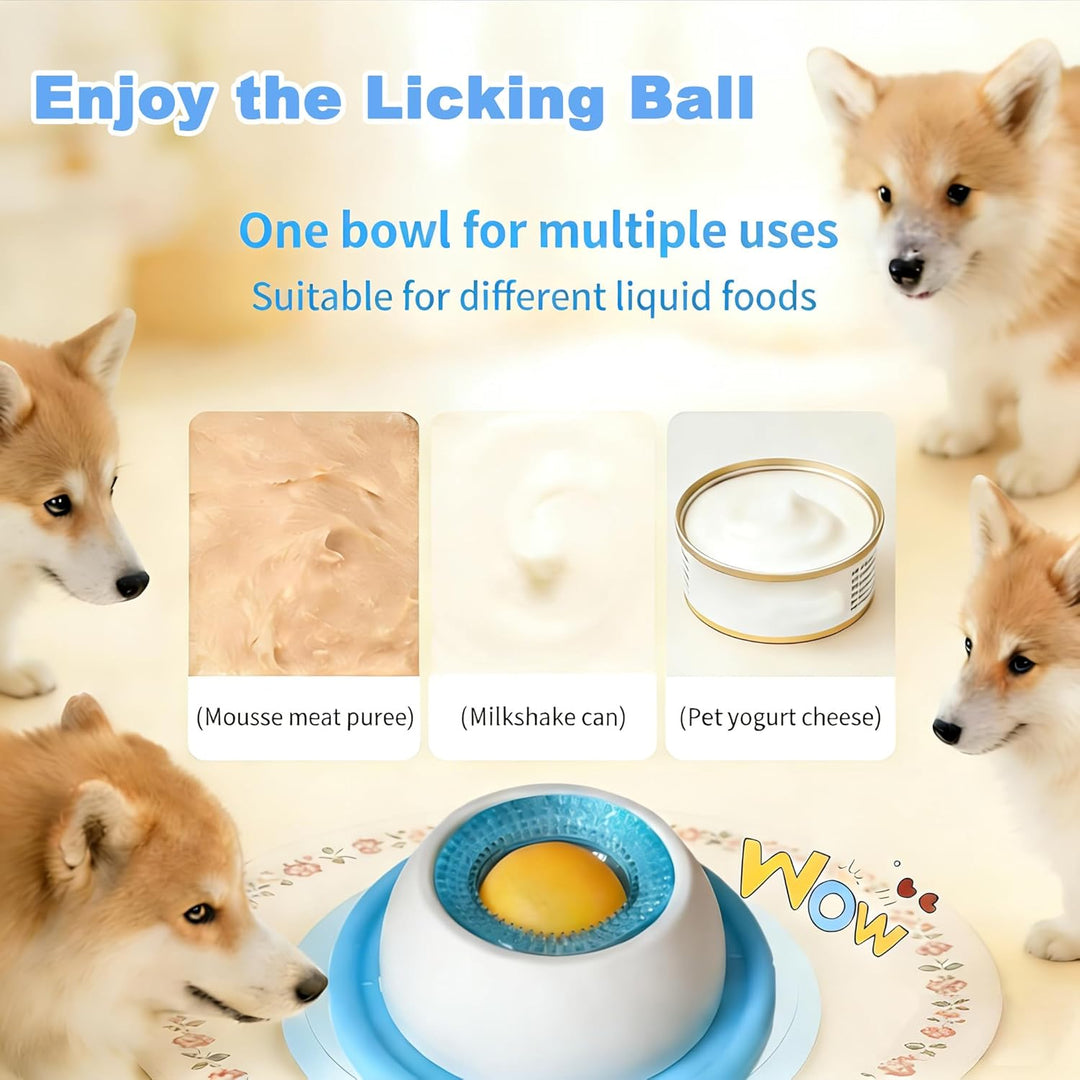 2PCS Hundelickspielzeug, ABS Leckmatte Für Hunde, Schleckball Hund, Nassfutter Lick Pad Mit Antiruts