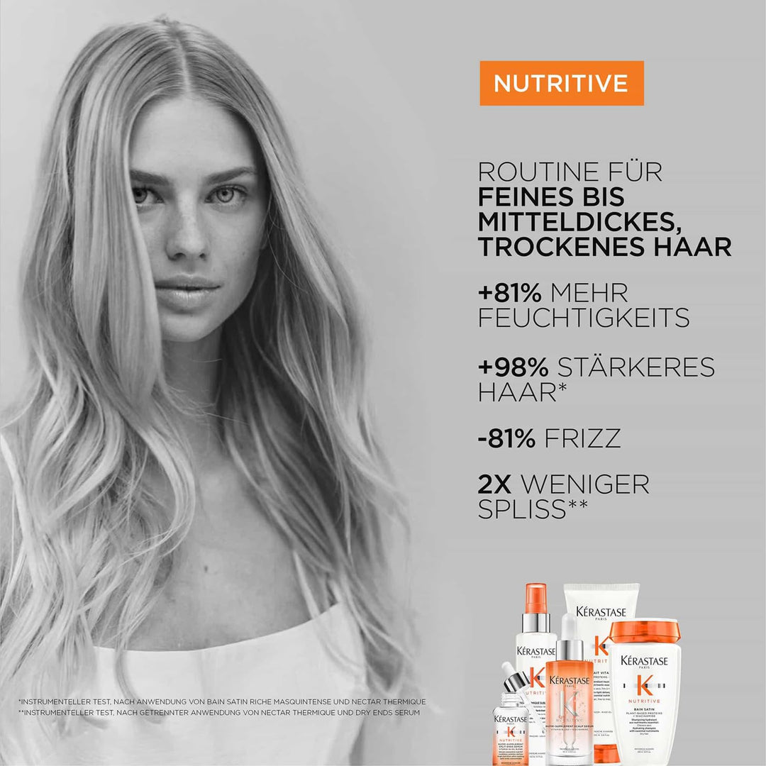 Kérastase Nutritive, Serum für strapazierte Haarspitzen, Feuchtigkeitsspendend?e Wirkung gegen Haarb