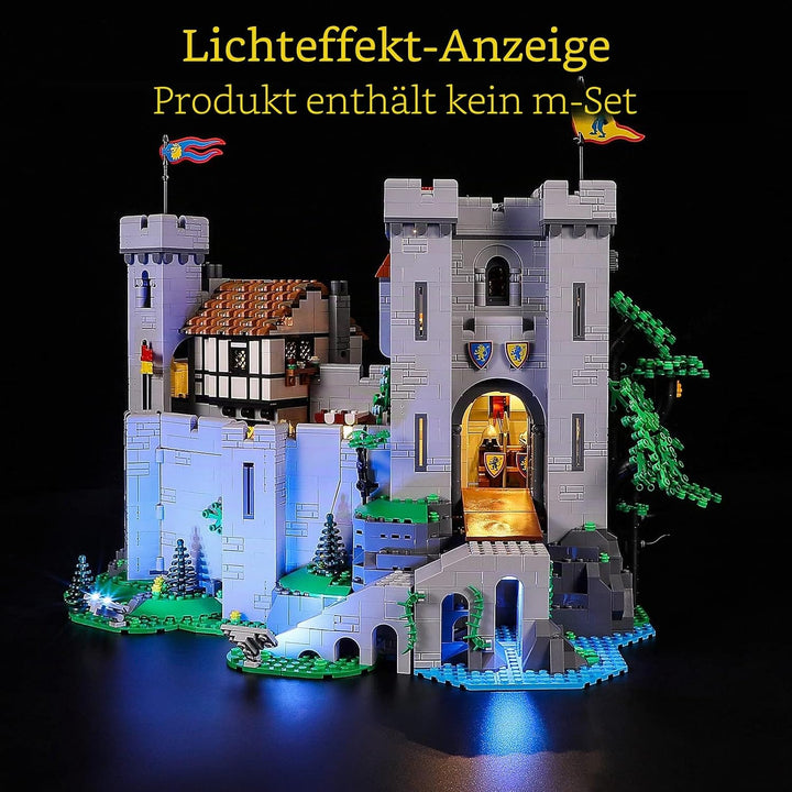GEAMENT LED Licht-Set Kompatibel mit Lego Burg der Löwenritter (Lion Knight&