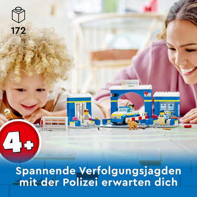 LEGO City Ausbruch aus der Polizeistation Spielset, Polizeiauto Spielzeug & City Blauer Monstertruck