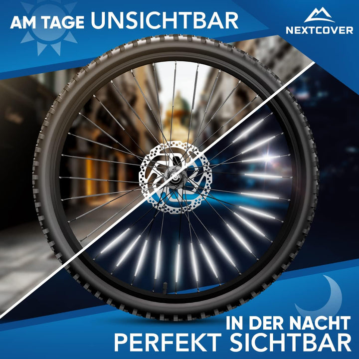 Nextcover® Speichenreflektoren Fahrrad - Das Original - [3M Scotchlite] maximale Sichtbarkeit I StVZ
