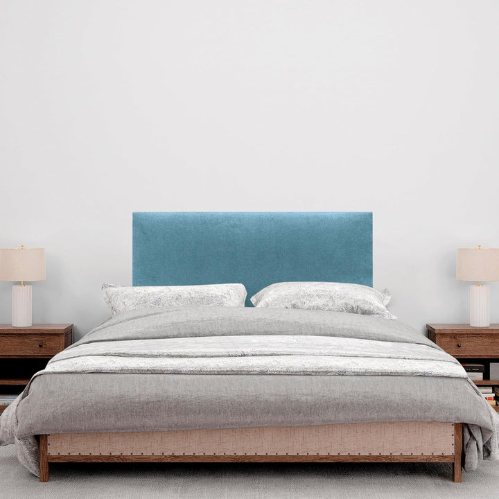 DHOME Kopfteil aus Kunstleder oder Stoff AQUALINE Glattes gepolstertes Kopfteil Luxusbett Kopfteil (