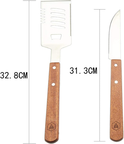 LAGUIOLE - Komplettes Picknick-Set - 18-teilig - Messer - Gabeln - Korkenzieher - Kiefernholzgriffe