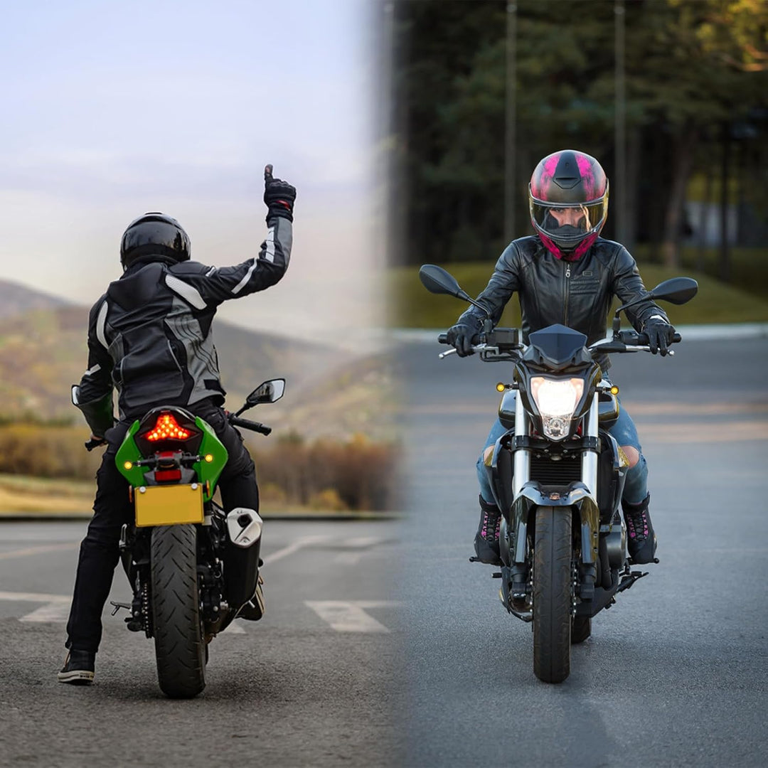 2 x Metall Motorrad LED Blinker 12V LED Universal Motorrad Blinker Universal für die meisten Motorrä