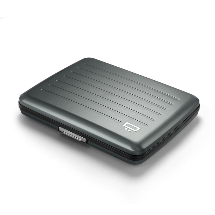 OGON Aluminium Geldbörse Smart Case V2 Large - Verstecktes Fach für Münzen und Scheine - RFID Schutz