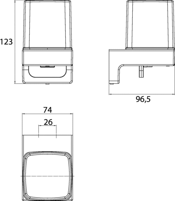 EMCO Cue Flüssigseifenspender, Zeitloser Wandseifenspender zum Kleben oder Schrauben, hochwertiger S