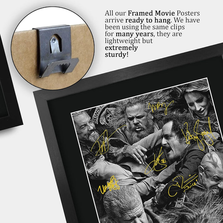 HWC Trading Sons Of Anarchy A3 Gerahmte Signiert Gedruckt Autogramme Bild Druck-Fotoanzeige Geschenk
