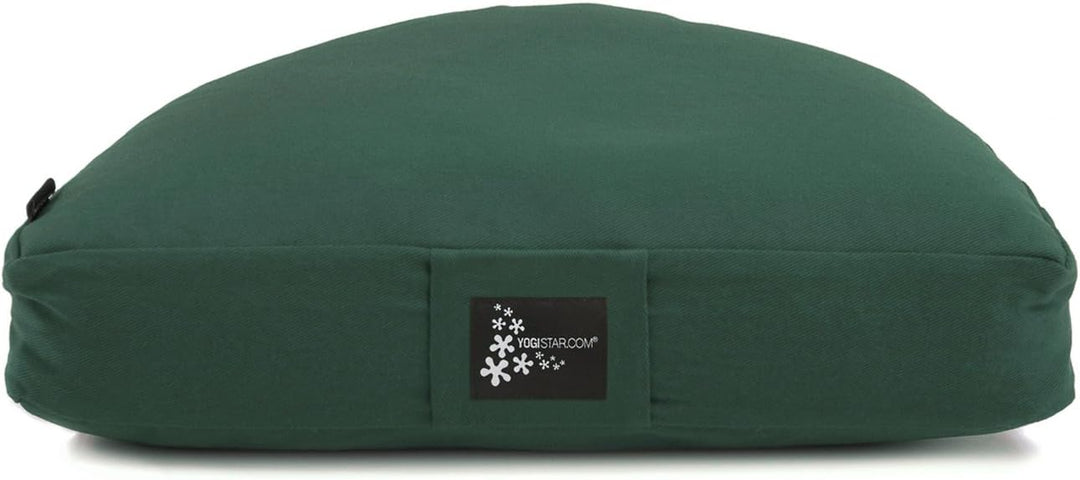 Yogistar Meditationskissen - Halbmond 41 x 22 x 12 cm, dunkelgrün, dunkelgrün