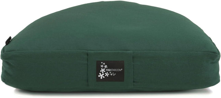Yogistar Meditationskissen - Halbmond 41 x 22 x 12 cm, dunkelgrün, dunkelgrün