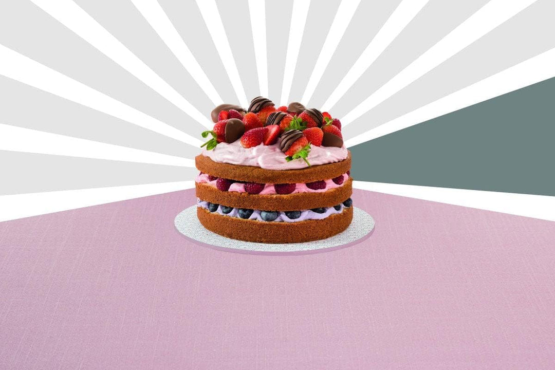 Dr. Oetker Springform Ø 20 cm mit Flachboden, runde Kuchenform Modern Baking - Retro Design mit zwei