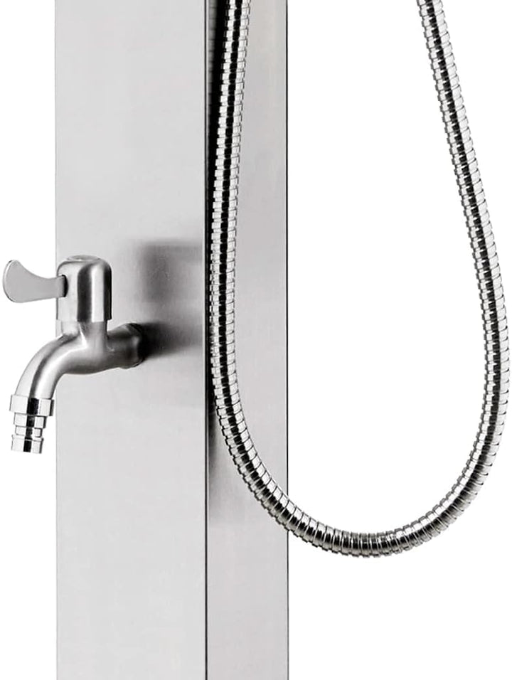 vidaXL Gartendusche ABS-Knopf Pooldusche Campingdusche Aussendusche Camping Pool Aussen Dusche Regen