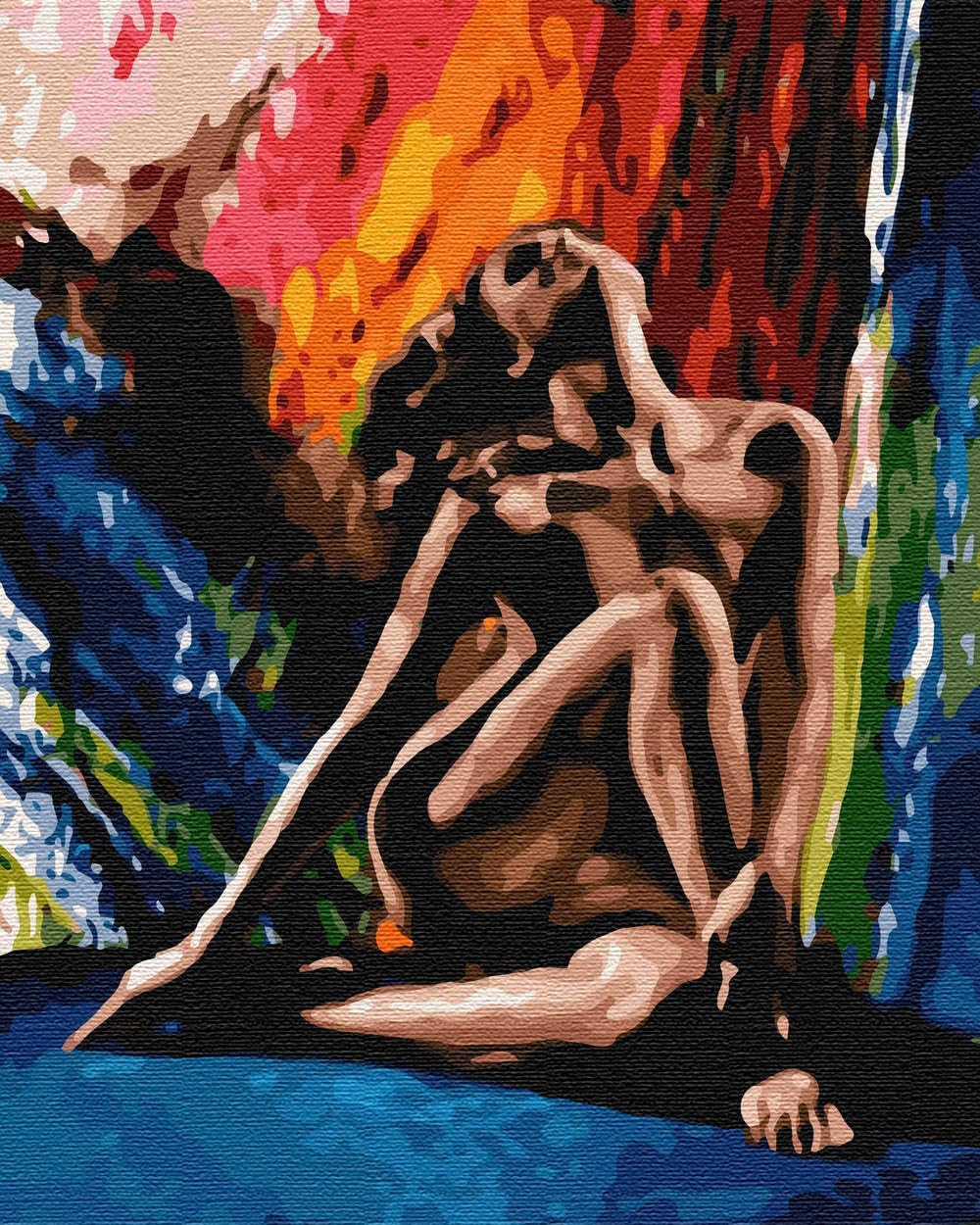 Artnapi Malen nach Zahlen Erwachsene mit Rahmen | DIY Handgemalt | Nackte Schönheit | Kit für Anfäng