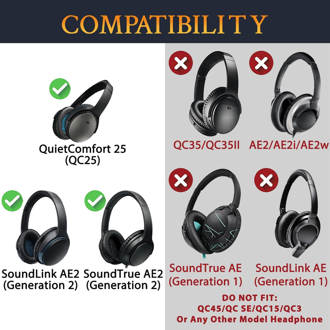SOULWIT Ersatz Kopfband Headband für Bose QuietComfort 25(QC25)/SoundLink Around-Ear II(SoundLink AE