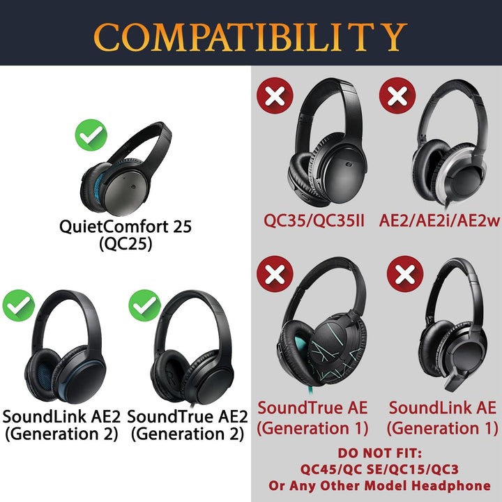 SOULWIT Ersatz Kopfband Headband für Bose QuietComfort 25(QC25)/SoundLink Around-Ear II(SoundLink AE