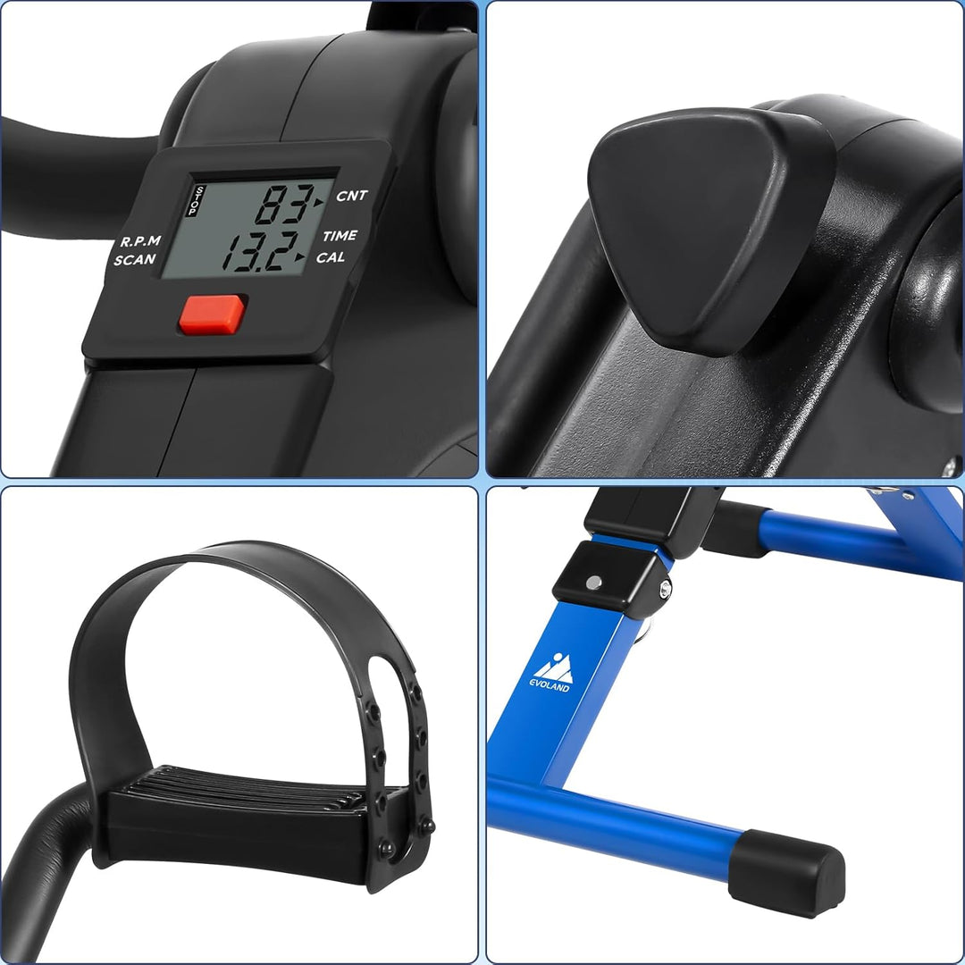 EVOLAND Mini Fitnessbike für zuhause, Arm und Beintrainer Fitnesstrainer, Sportgerät Heimtrainer, Ho