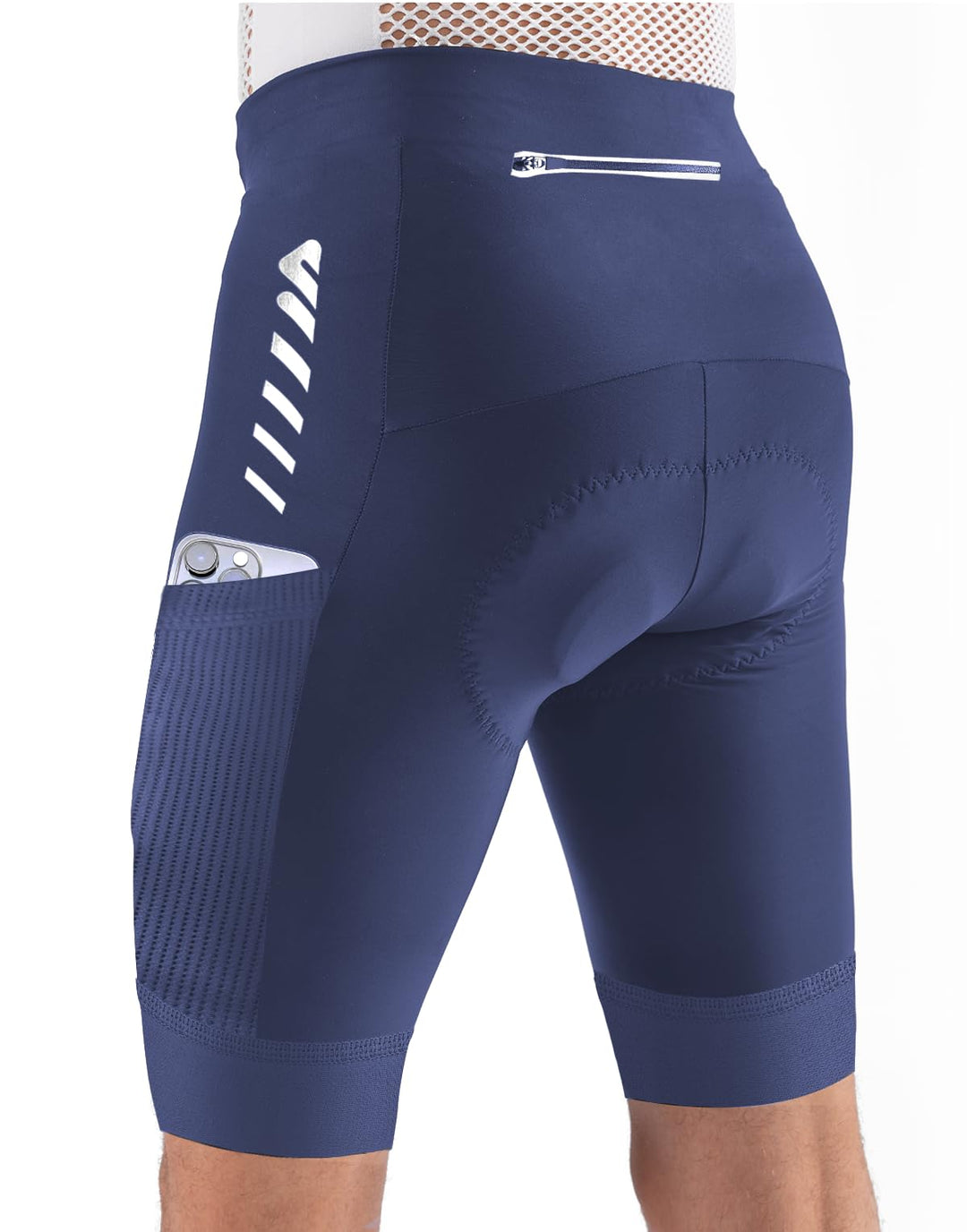 Lo.gas Radhose Herren Kurz Gepolstert 4D Fahrradhose Herren Kurz Gepolstert Schnelltrockende Elastis